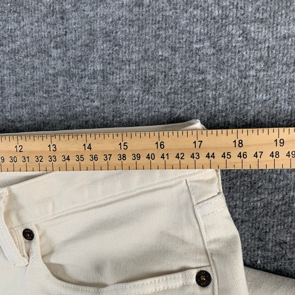 Todd Snyder Jeans Men 33x32 Cream Stretch 5 Pocket Pants Modern - Picture 7 of 16